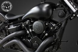 ドラッグスター250　SU(マットブラック)&プッシュロッドカバー(コントラスト)SET