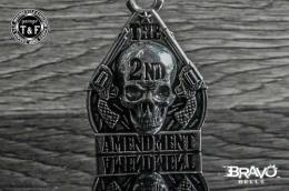Bravo Bells(ブラボーベル) The 2nd Amendment Keychain(アメリカ合衆国憲法・修正第2条キーホルダー) BBK-04