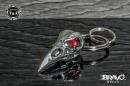 Bravo Bells(ブラボーベル) Raven Skull Diamond Keychain(レイブンスカル(烏の骸骨)ダイヤモンドキーホルダー) BBK-14