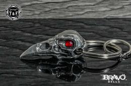 Bravo Bells(ブラボーベル) Raven Skull Diamond Keychain(レイブンスカル(烏の骸骨)ダイヤモンドキーホルダー) BBK-14