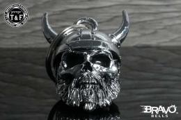 Bravo Bells(ブラボーベル) Viking Warrior Skull Chrome Bell(バイキングウォーリアースカルクロームベル) CL-09