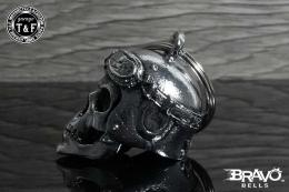 Bravo Bells(ブラボーベル) Vintage Helmet Skull Chrome Bell(ヴィンテージヘルメットスカルクロームベル) CL-05