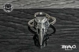 Bravo Bells(ブラボーベル) Raven Skull Keychain(レイブンスカル(烏の骸骨)キーホルダー) BBK-05