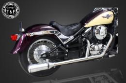 バルカン400　2in1クラシックマフラー(ステンレス)タイプ7