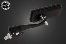 スクエアサイドミラー(ブラック)ボールジョイントタイプ(左右セット)