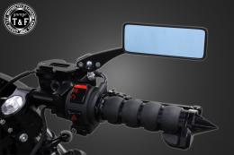 スクエアサイドミラー(ブラック)ボールジョイントタイプ(左右セット)