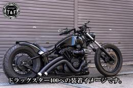 極太Zバーハンドル(ナロータイプ)　4インチ(ブラック)25.4mm