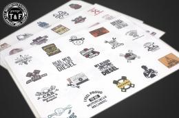 ステッカーB/(メカニックシリーズ)　防水仕様