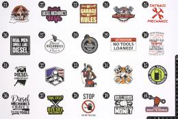 ステッカーB/(メカニックシリーズ)　防水仕様