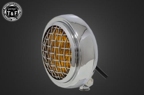 有限会社ガレージT&F / 4インチ薄型ヘッドライト(メッキ