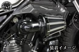 レブル250　ビレットサクションダミーエアクリーナー用オフセットジョイント
