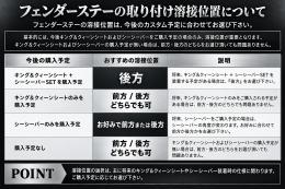 ドラッグスター400　フラットフェンダー(ロング)交換用