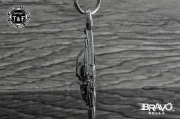 Bravo Bells(ブラボーベル) The 2nd Amendment Diamond Keychain(アメリカ合衆国憲法・修正第2条ダイヤモンドキーホルダー) BBK-15