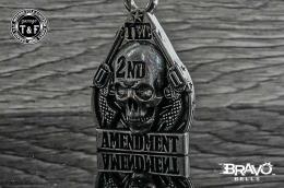 Bravo Bells(ブラボーベル) The 2nd Amendment Keychain(アメリカ合衆国憲法・修正第2条キーホルダー) BBK-04