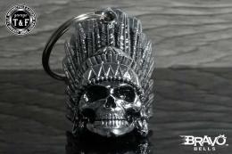 Bravo Bells(ブラボーベル) Indian Chief Skull Chrome Bell(インディアンチーフスカルクロームベル) CL-06