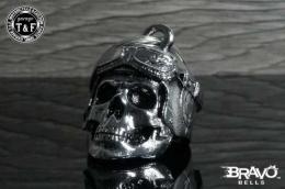 Bravo Bells(ブラボーベル) Vintage Helmet Skull Chrome Bell(ヴィンテージヘルメットスカルクロームベル) CL-05