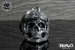 Bravo Bells(ブラボーベル) Vintage Helmet Skull Chrome Bell(ヴィンテージヘルメットスカルクロームベル) CL-05