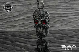 Bravo Bells(ブラボーベル) Celtic Skull Diamond Keychain(ケルトスカルダイヤモンドキーホルダー) BBK-10