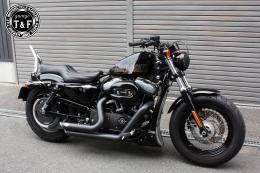 スポーツスター　極太φ38シーシーバーショート(メッキ)純正フェンダー専用