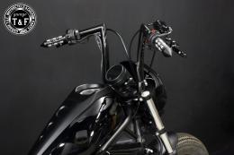 レブル250(2017〜2019年)ABS非搭載モデル　極太バットマンハンドル　12インチ(ブラック)&ワイヤーセット