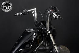 レブル250(2017〜2019年)ABS搭載モデル　極太バットマンハンドル　12インチ(メッキ)&ワイヤーセット