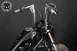 レブル250(2017〜2019年)ABS非搭載モデル　極太バットマンハンドル　14インチ(メッキ)&ワイヤーセット