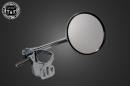 3インチラウンドサイドミラー(フォーククランプ式)メッキ