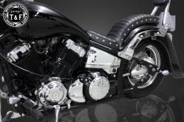 ドラッグスター400　ダミープライマリーカバー(ブラック/A)