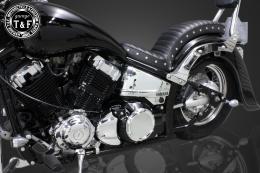 ドラッグスター400　ダミープライマリーカバー(ブラック/D)