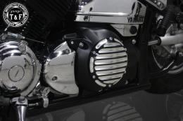 ドラッグスター400　ダミープライマリーカバー(マットブラック/C)