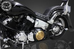 ドラッグスター400　ダミープライマリーカバー(マットブラック/I)